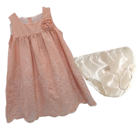 Bonnie Baby Other - Bonnie Baby Girls 24M Dress With Daiper Cover